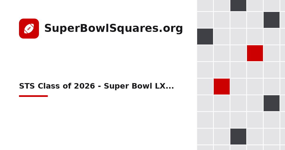 Show Picks | STS Class of 2026 - Super Bowl LX Fundraiser
