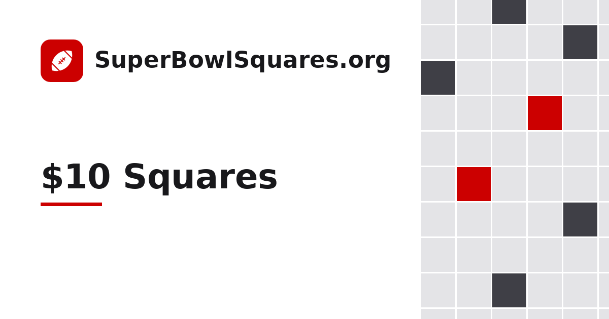 $10 Squares