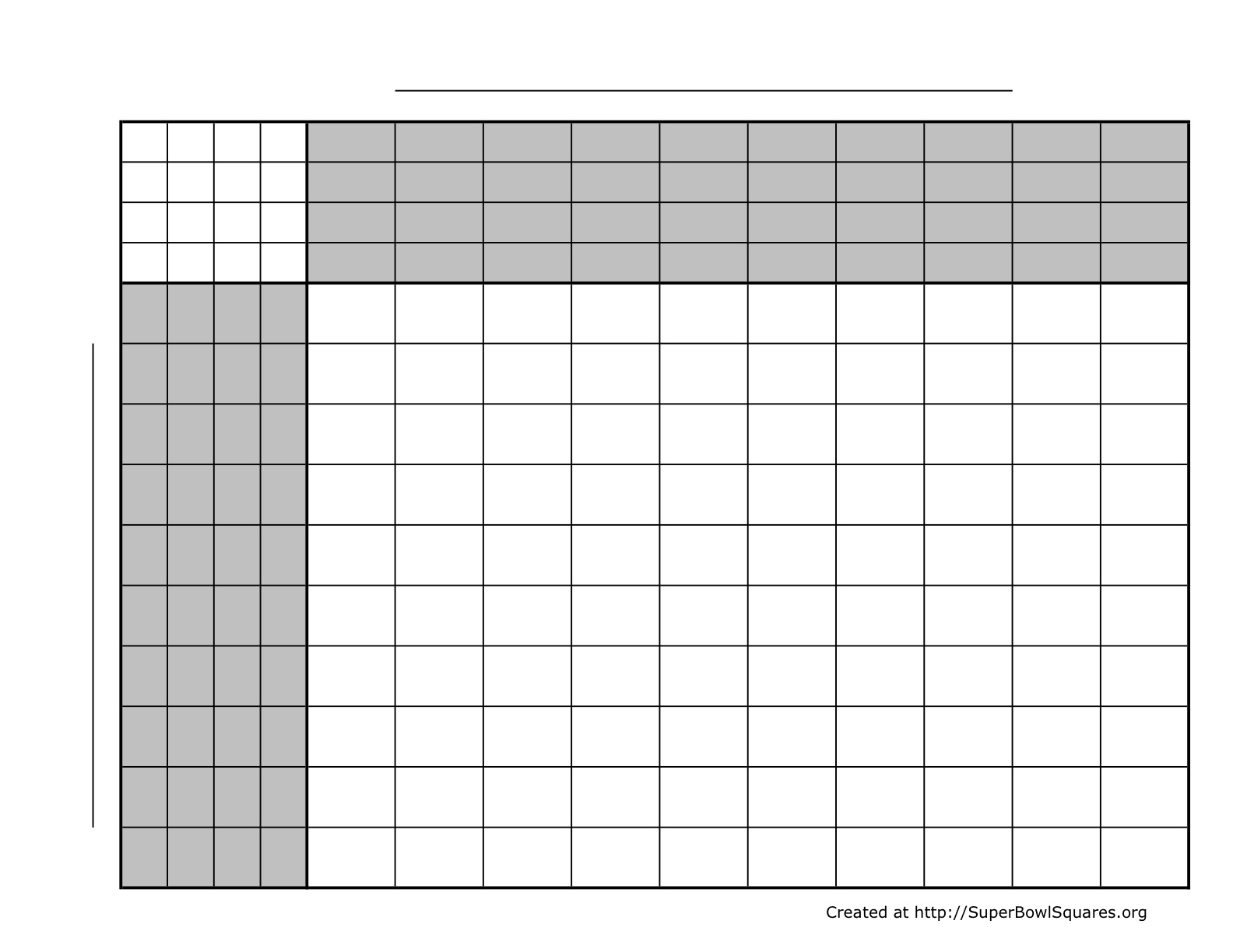 Free Printable Football Squares Pdf With Numbers