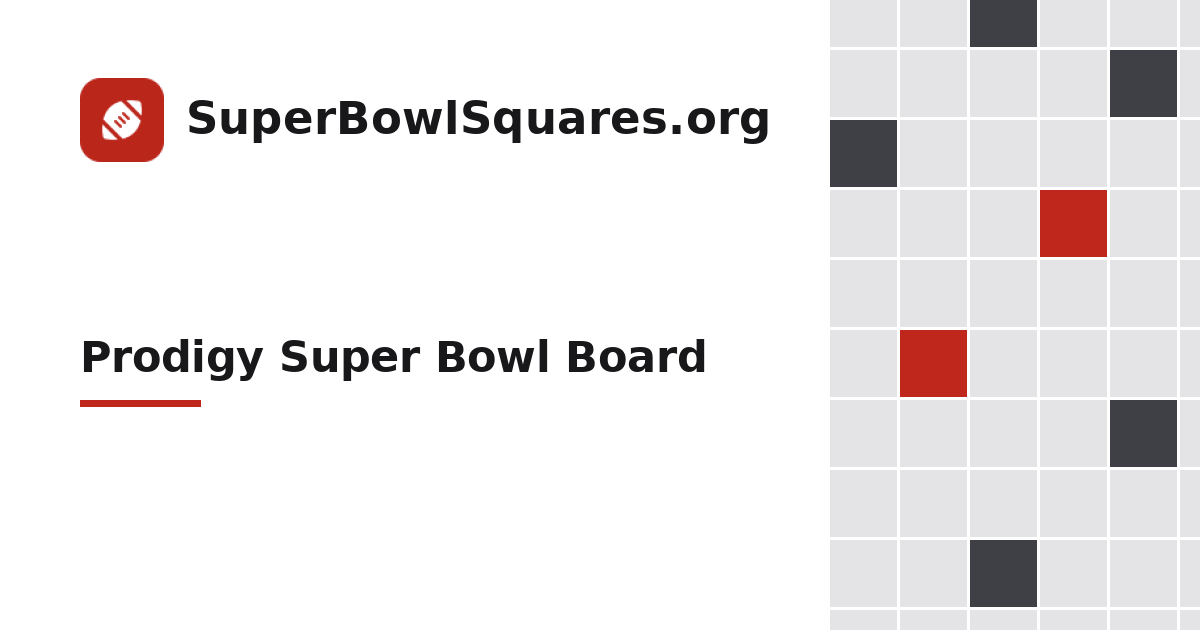 Prodigy Super Bowl Board
